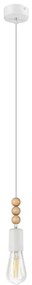 Simon függeszték 1xE27/60W/230V fehér, kábellel