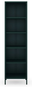 Könyvespolc MARIO, 500 x 1800 x 350 mm, Modern: palack zöld szín