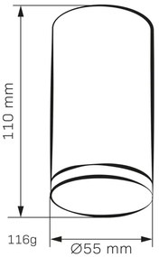 LED RGBW dimmelhető fürdőszobai spotlámpa TURYN 1xGU10/6,5W/230V IP44 fehér