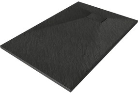 Mexen Hugo téglalap alakú zuhanytálca SMC 100 x 70 cm, Fekete - 42707010