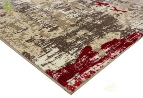 Impulse modern bézs bordó Szőnyeg 80 x 150 cm