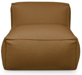 Barna buklé babzsákfotel Mass Open Modul 90 – SLOWDOWN