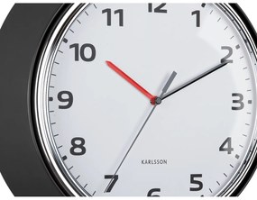 Karlsson 6006BK design falióra fekete, átmérő 34 cm