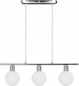 Krómszínű függőlámpa 3XG9 Oden Candellux sín