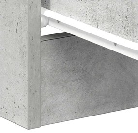 betonszürke szerelt fa éjjeliszekrény 38 x 35 x 56 cm