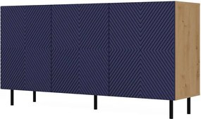 Kama 3 komód, tölgy-kék