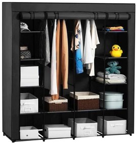 EasyUP XXL nagyméretű mobil gardróbszekrény, 180 cm x 133 cm x 44 cm (KX4346)
