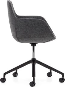 Sötétszürke irodai szék Tissiana – Kave Home