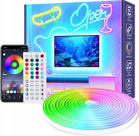 Led Szalag 6M Neon 5050 Rgb Alkalmazás Távirányító Szivárvány 24V IP65