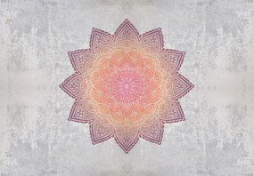 Fotótapéta - Mandala beton motívummal (147x102 cm)