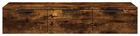 füstös tölgy színű szerelt fa faliszekrény 102 x 30 x 20 cm