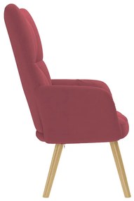 bordó szövet pihenőfotel