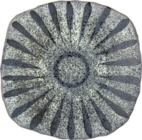Szürke kőedény szervírozó tányér ø 32 cm Ramie – Bloomingville