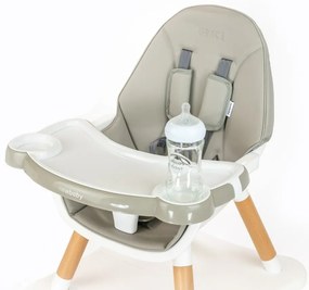 New Baby Grace étkezőszék 3 az 1-ben szürke, 61 x 101 x 61 cm