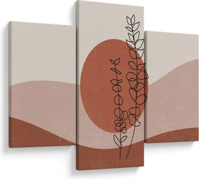 Kép - Boho levelek N⁰1 (90x60 cm)