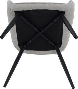 Design fotel, világosszürke/fekete, OSKOR
