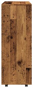antik fa színű szerelt fa ruhásszekrény 80 x 40 x 110 cm