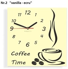 Konyhai falióra Coffee Time Vanilla-ecru