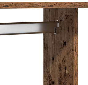 Ruhásszekrény Kerekekkel Régi Fa 102x38x110 cm Mérnöki Fa