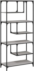 vidaXL szürke sonoma színű szerelt fa könyvespolc81x36x176 cm