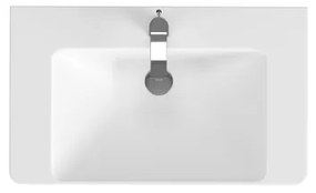 Cersanit S801-338-DSM – LARA 80 cm fehér fali fürdőszobaszekrény mosdóval