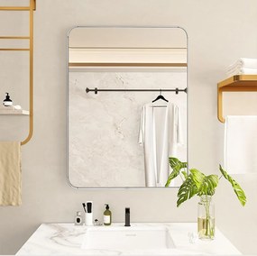 Fürdőszobai tükör 50x70 cm fehér FUR-1714-1