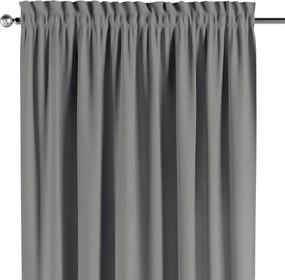 Csatornafüggöny frufruval 1 db 130x245cm szürke