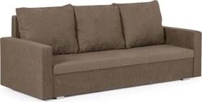 DELLA Háromszemélyes kinyitható kanapé Barna