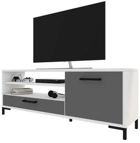 Tv szekrény/asztal Cascade (fehér + szürke). 1098743