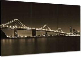 Festmények 120x80 Híd az éjszakában szépia