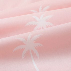 Goldea pamut reggeliző alátét - pálmák pasztell rózsaszín alapon - 2db 30 x 40 cm