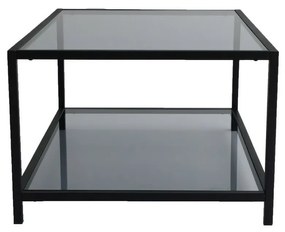 Astro Black dohányzóasztal sötét üveggel