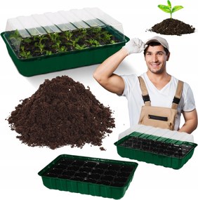 Mini üvegház magvetéshez, palántanevelő, ablakpárkányra, palántázó láda