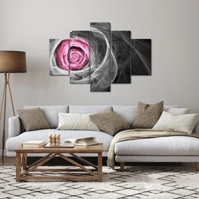 Kép - Absztrakt rózsa, fukszia (150x105 cm)