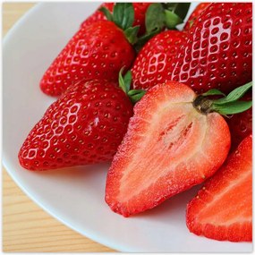 Poszterek 100x100 Friss eper Kert