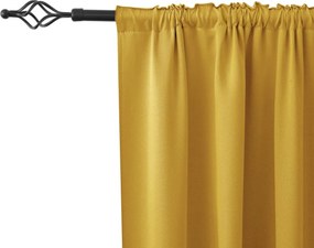 OXFORD sárga függöny 140x250 cm Felfüggesztés: Hullámos sínszalag