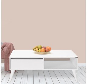 Adore Furniture Kávésasztal 42x110 cm fehér AD0147
