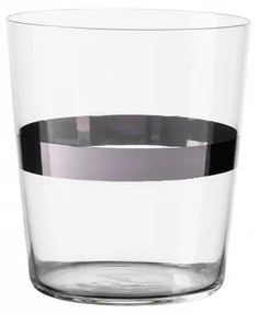 440 ml-es platinaszínű sávval Tumbler poharak 6 db-os készlet – 21st Century Glas Lunasol META Glass (322176)