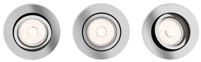 Philips 50393/11/PN - Készlet 3x beépíthető lámpa MYLIVING DONEGAL 1xGU10/5,5W/230V