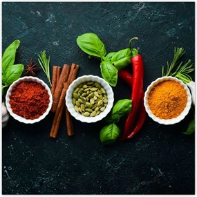 Poszterek 140x140 Egészséges konyha Fűszerek