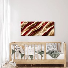 Kép - Arany - fehér textúra (120x50 cm)