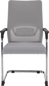 Tárgyalószék, szürke/fekete, KABIR