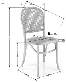 Rattan szék MIDIR 502
