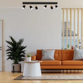 Spotlámpa RENO 6xGU10/8W/230V fekete/arany