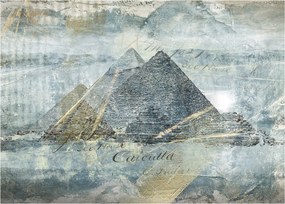 Kép - Piramisok kék szűrőben (üvegen) (70x50 cm)