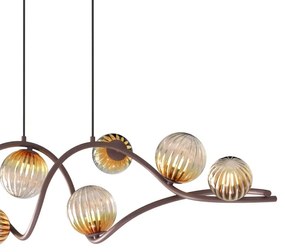 ONLI - Csillár zsinóron FRIDA 8xG9/10W/230V réz