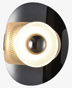 Zuma Line MB2293-1S-3BCT - DIOP LED fali lámpatest LED/8W/230V fekete/füstszínű sz.