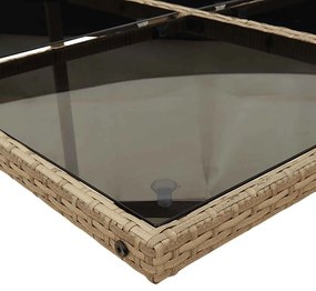 vidaXL 13 részes bézs polyrattan kerti étkezőgarnitúra párnákkal