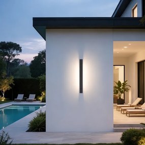 Brilagi - LED kültéri fali lámpatest AQUA LINE LED/12W/230V 45 cm IP44 antracit CRI 90