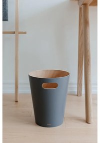 Sötétszürke fa szemetes 7,5 l Woodrow – Umbra